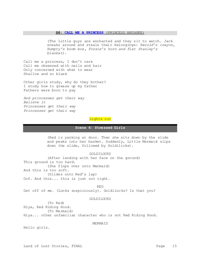 grease play script free